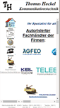 Mobile Screenshot of hackel-nbg.de